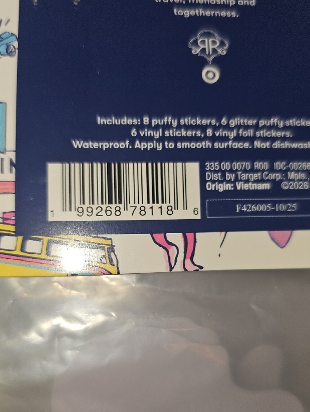 Roller Rabbit X Target Sticker Set 28ct New - Picture 10 of 12